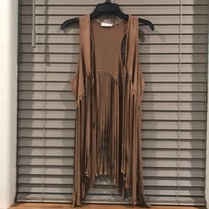 Short fringe vest